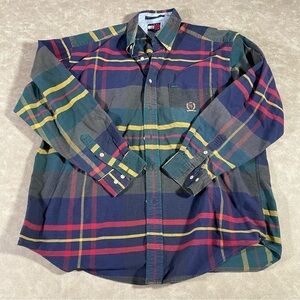 Tommy Hilfiger Men’s Button‎ Down Flannel Shirt Size L